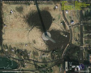 satellite image washington memorial