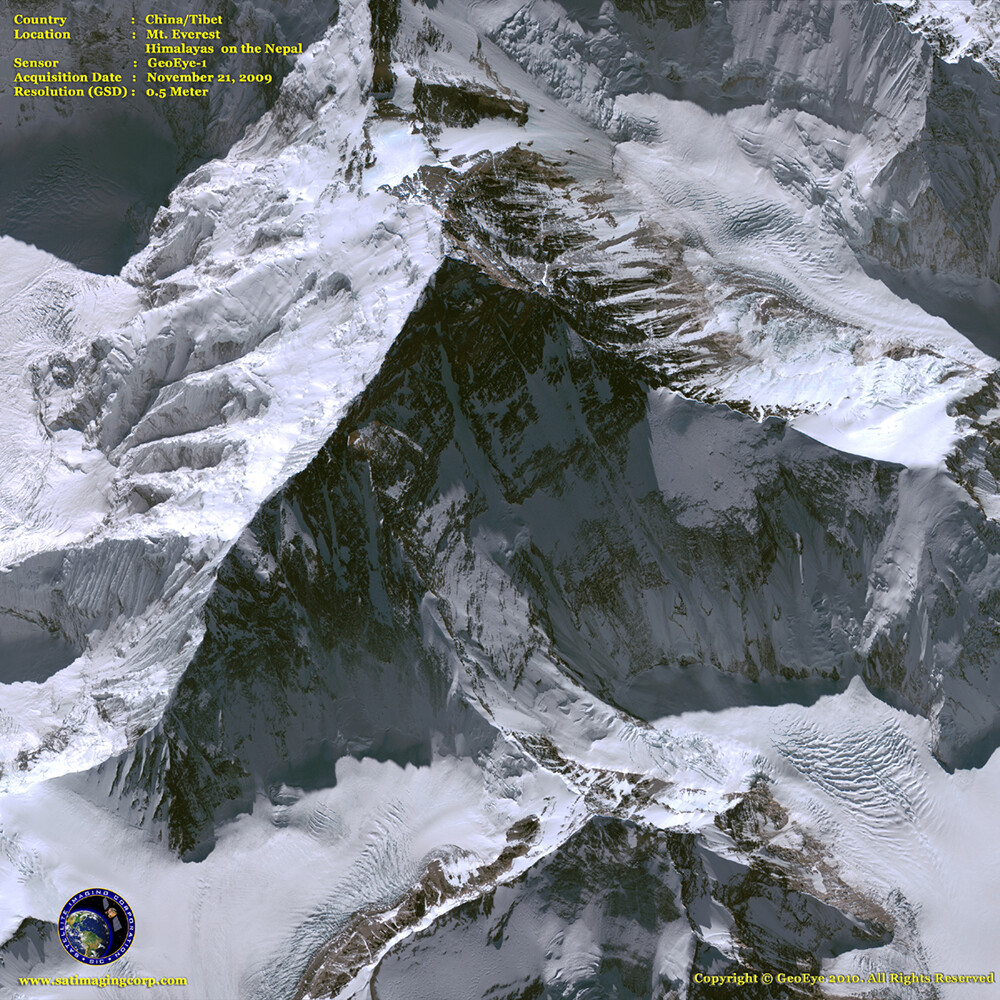 Satellite image Mt. Everest