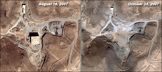 An alleged Syrian nuclear reactor was bombed in 2007