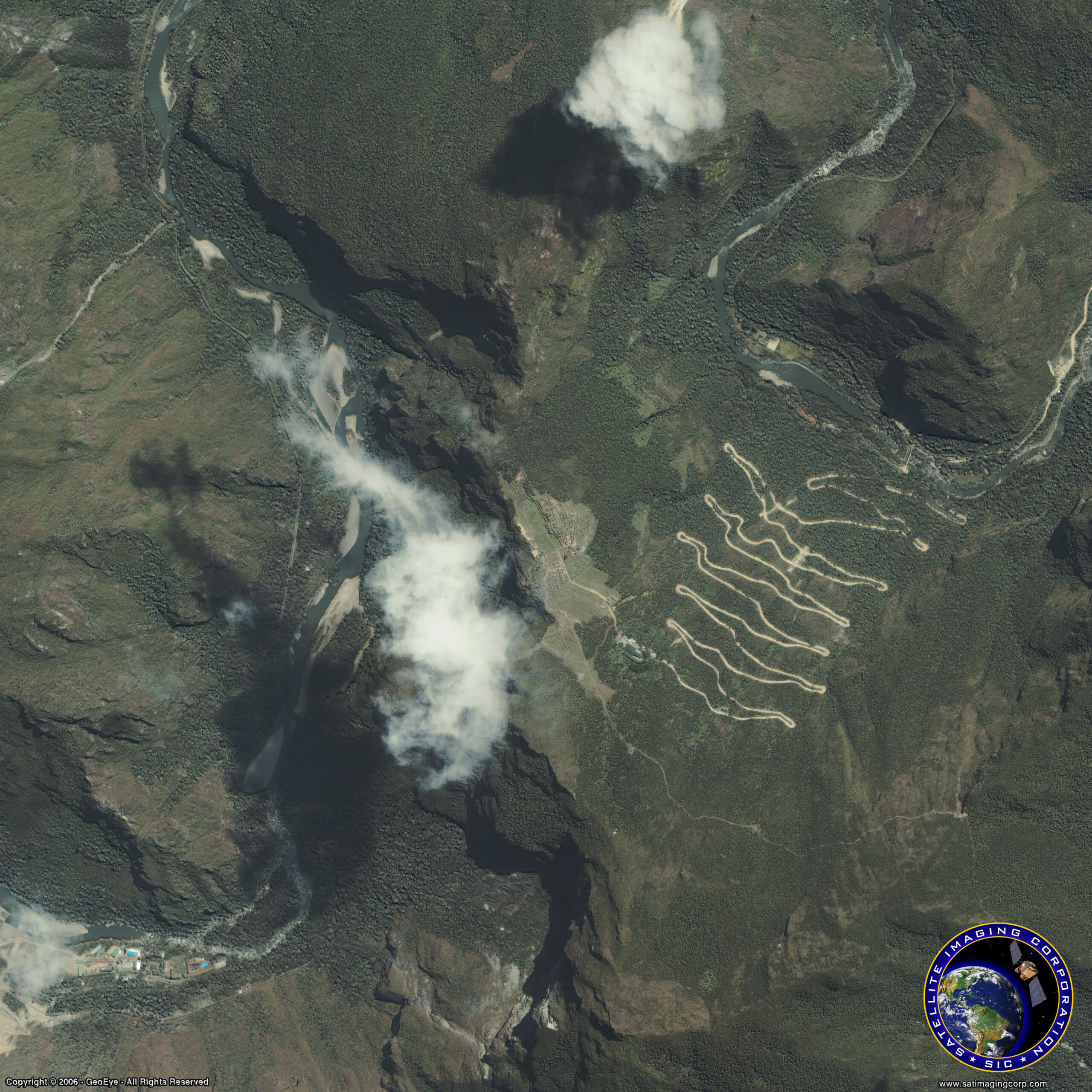 Satellite Image Machu Picchu Mudslides