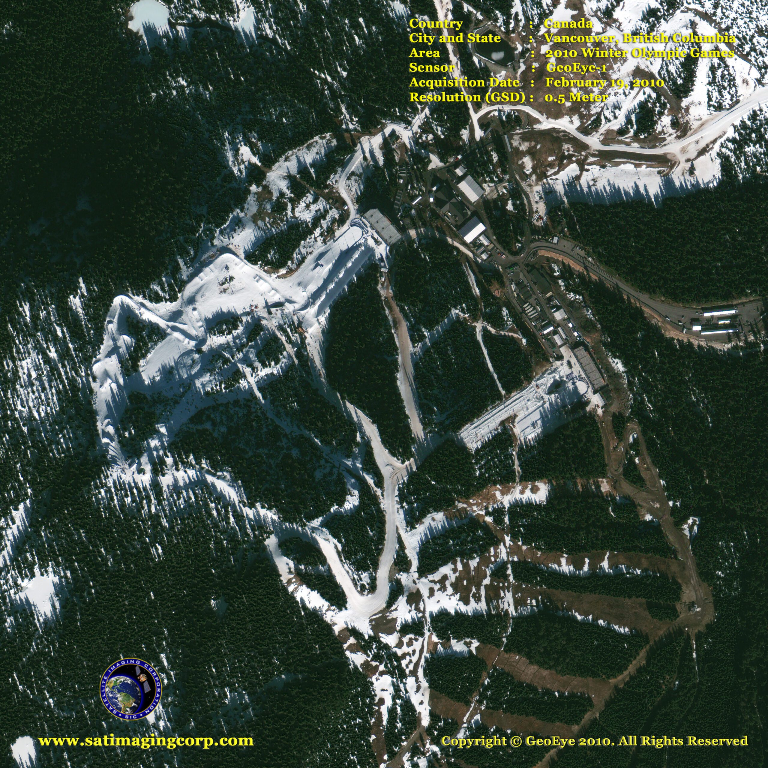 Satellite Maps 2010 Winter Olympic Games