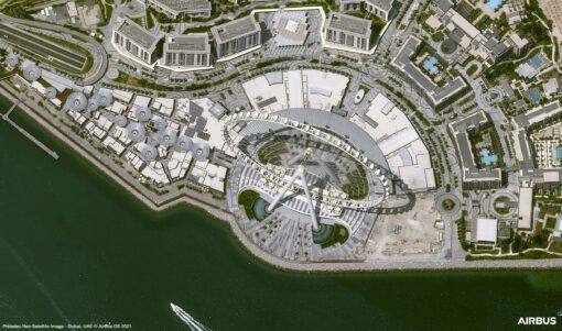 Satellite Image of Ain Ferris Wheel Dubai, UAE (30cm)
