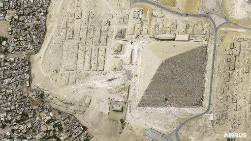 Satellite Image of Cheops Pyramid, Cairo, Egypt (30cm)